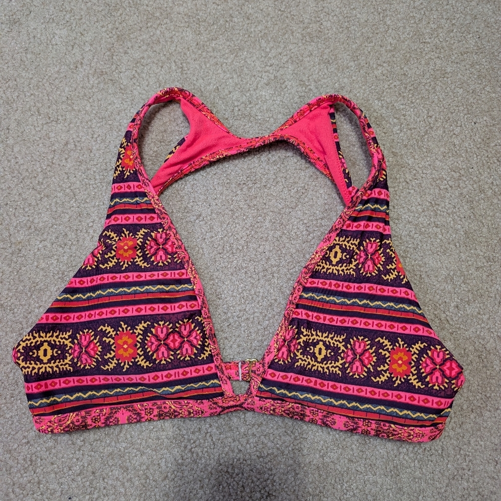 Colorful Patterned Bikini Top